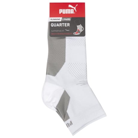 2 paires de socquettes run homme Puma BLANC T43\46