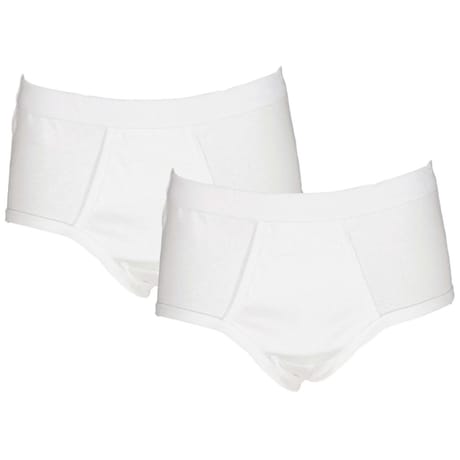 Lot de 2 slips taille haute ouvert homme Influx basic BLANC/BLANC T6