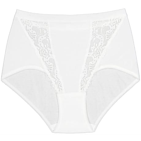 Culotte maxi coton dentelle BLANC T54