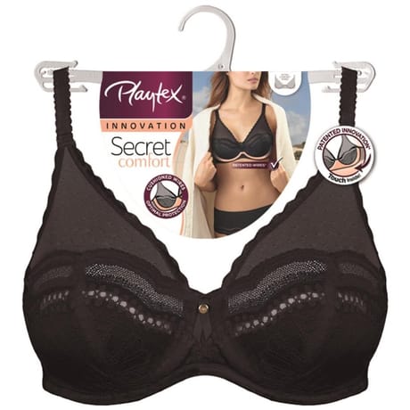 Soutien-gorge armature ligne Secret Comfort Playtex 001 NOIR 105D