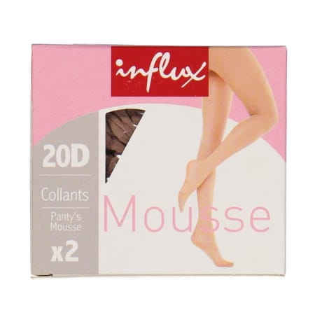 2 paires de collants mousse influx SABLE T4