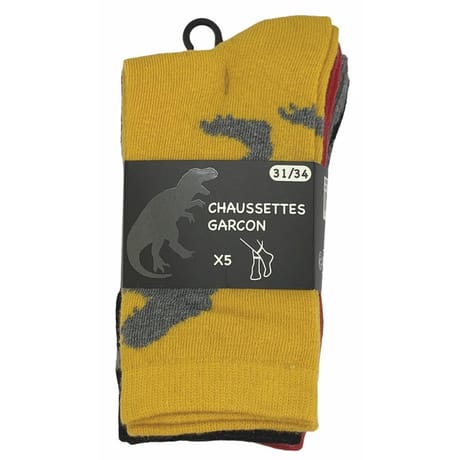 Lot de 5 paires de mi chaussettes fantaisies MULTICO 27\30