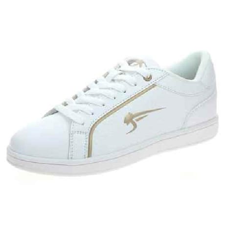 Tennis fille airness 28/34 BLANC/OR 30