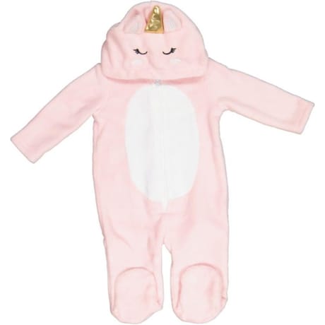 Combinaison peluche animaux LICORNE ROSE 18 MOIS