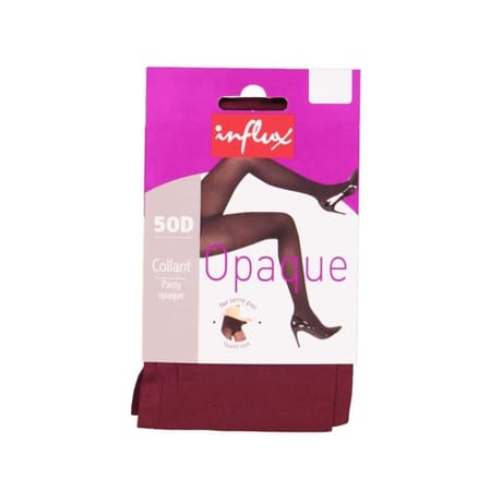 Collant opaque microfibre 50D Influx BORDEAUX T1\2