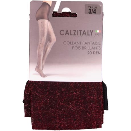 Collant fantaisie NOIR ROUGE T1-2