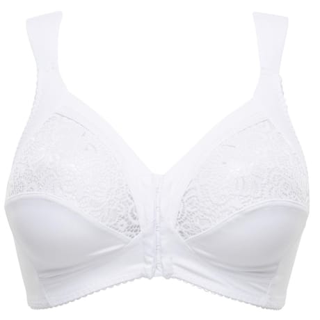 Soutien gorge sans armatures fermeture avant ligne clara Sans Complexe GCC BLANC 95E