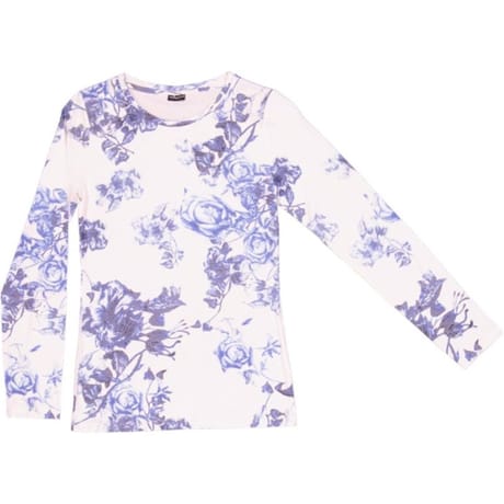 Tee shirt manches longues femme ECRU AOP FLOWERS T38\40