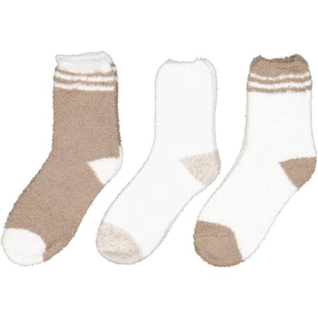 Lot de 3 paires de mi chaussettes cocooning femme Apollo BEIGE TU