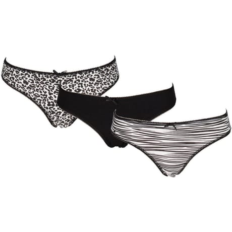 Lot de 3 slips fantaisies coton bio LOT IMP PEAU DE BETE 50/52