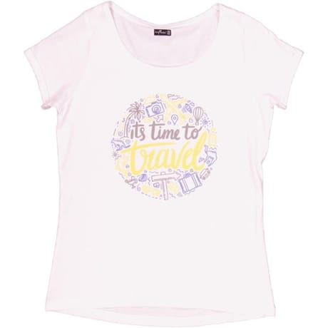 Tee shirt manches courtes femme BLANC TRAVEL 50\52