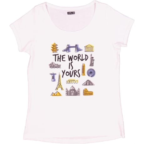 Tee shirt manches courtes femme BLANC WORLD 46\48