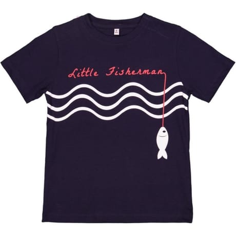 Tee shirt manches courtes garçon blanc wave MARINE 6 ANS