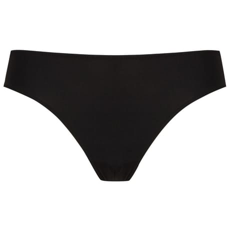 Tanga dentelle ligne resille floral Well NOIR 40/42