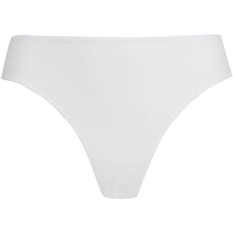 Tanga dentelle ligne resille floral Well BLANC 44/46