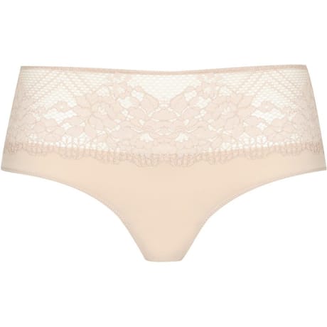 Shorty dentelle ligne Résille floral Well NUDE 44/46