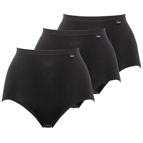 Lot de 3 culottes maxi coton bio Sans Complexe FMN NOIR T52