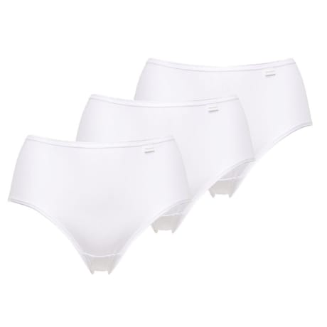 Lot de 3 slips midi coton bio Sans Complexe FMO BLANC T52