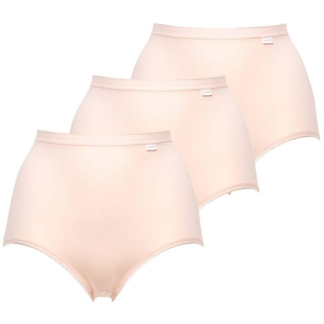Lot de 3 culottes maxi coton bio Sans Complexe HJP ROSE PIVOINE ARGENT T50