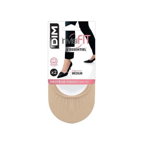 2 paires de protège pieds invisifit Dim NATUREL 0M8 T39\42