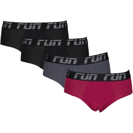 Lot de 4 slips unis homme 2315 BDXGRIS/NOIR T7