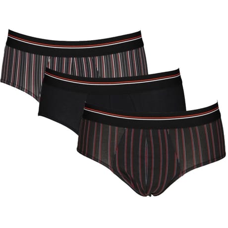 Lot de 3 slips homme Influx 2305 LOT RAY CHICS NOIR T7