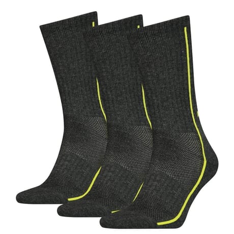Lot de 3 paires de mi chaussettes Head DARK GREY LIME 009 T43\46