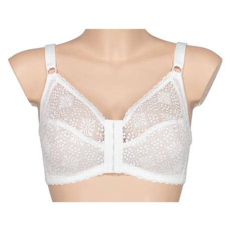 Soutien gorge sans armatures ouverture frontale BLANC 105E