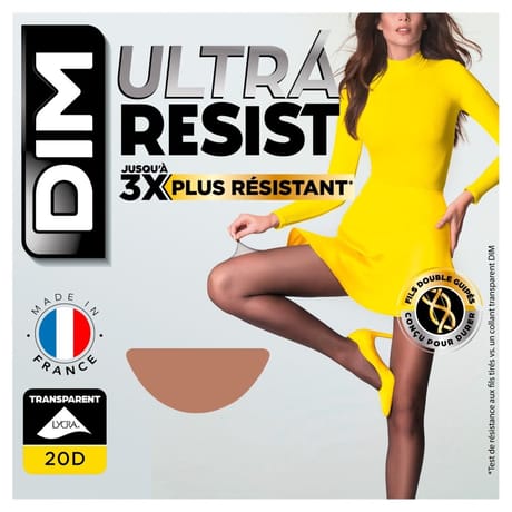 Collant ultra resist transparent 20D DIM 2KT BEIGE ECLAT T3