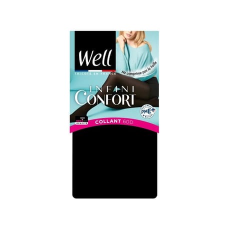 Collant Infini Confort opaque 60D Well NOIR T1