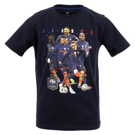 Tee shirt multi joueurs enfant MARINE/ROUGE 6ANS