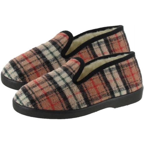 Charentaise fantaisie homme influx BEIGE CARREAUX 45
