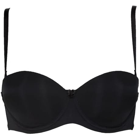 Soutien-gorge ampliforme bretelles amovibles micro recyclé ligne Invisi NOIR 95D