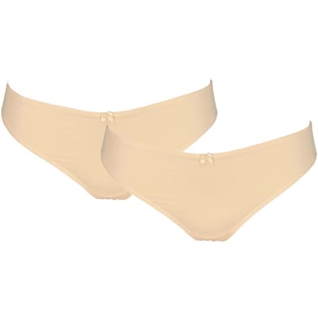 Lot de 2 slips micro recyclé ligne Invisi BEIGE NUDE 46/48