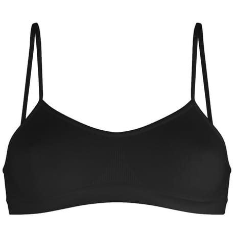 Brassière bretelle fine fille Oh! Mademoiselle Le Bourget 500 NOIR 10 ANS