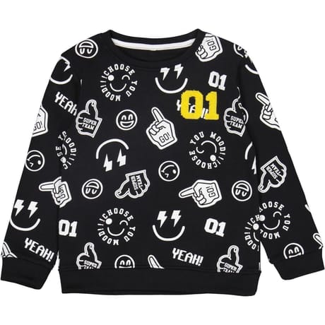 Sweat shirt garçon NOIR 14 ANS