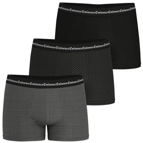 Lot de 3 boxers homme Business print Eminence 2400 FANION/SEMI/NOIR T5