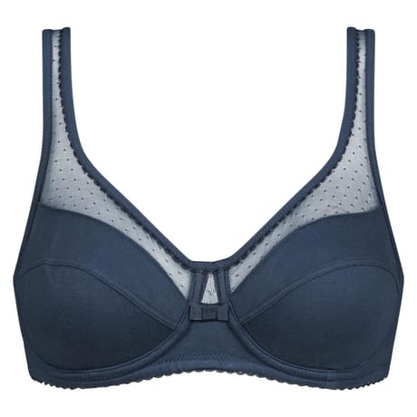 Soutien-gorge armature ligne Generous Coton bio Dim AW3 BLEU NUAGEUX 105D