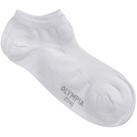 2 paires de mini sox unies jersey femme Olympia DD7 BLANC X2 37\41
