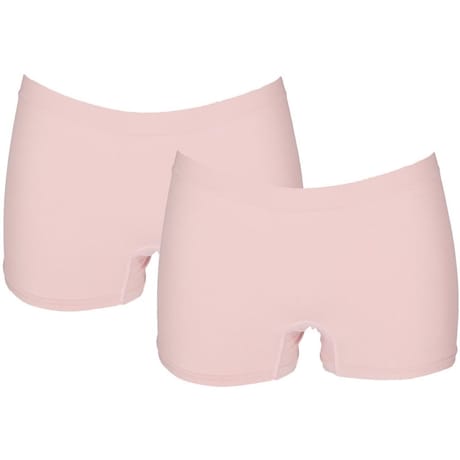 Lot de 2 shorties unis "sans coutures côtés" VIEUX ROSE T46\48