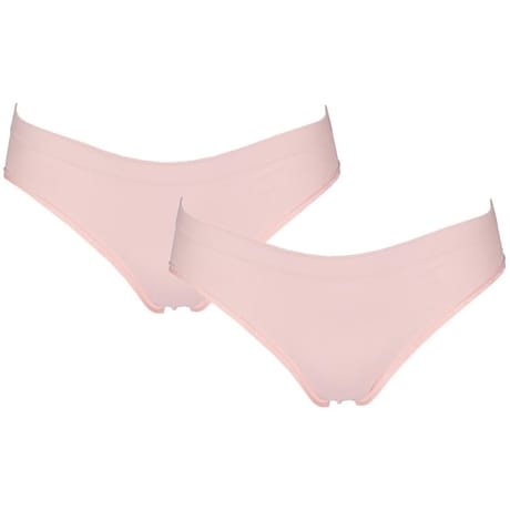 Lot de 2 slips unis "sans coutures cotes" VIEUX ROSE T46\48