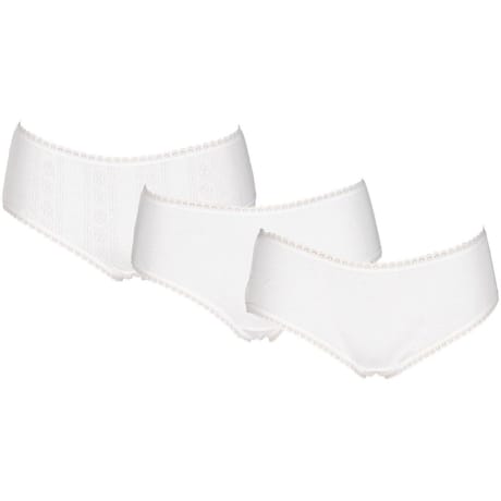 Lot de 3 shorties unis coton bio LOT BLANC 50/52