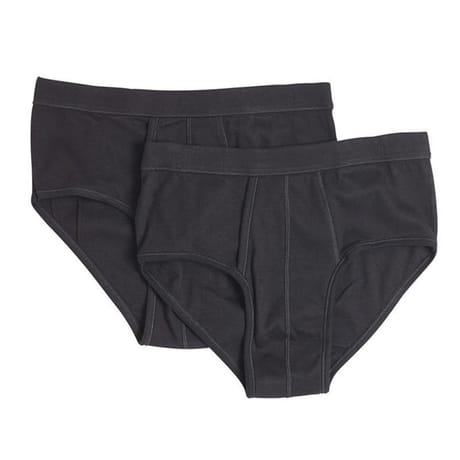 Lot de 2 slips noirs grande taille homme Influx NOIR/NOIR T7