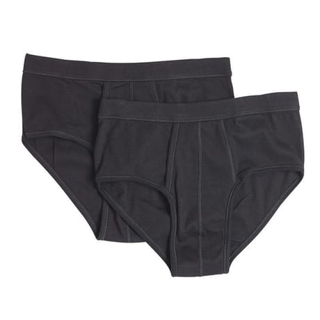 Lot de 2 slips noirs grande taille homme Influx NOIR/NOIR T8
