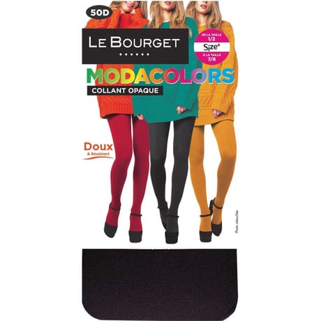 Collant opaque 50d sans démarcation Modacolors Le Bourget CHOCOLAT T7-8