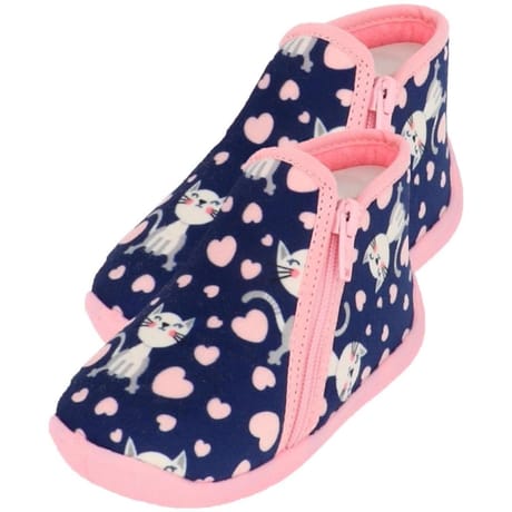 Bottillon zip fille MARINE CHAT/COEUR 27
