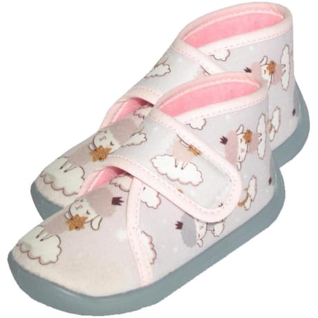 Bottillon velcro fille GRIS MOUTON 27