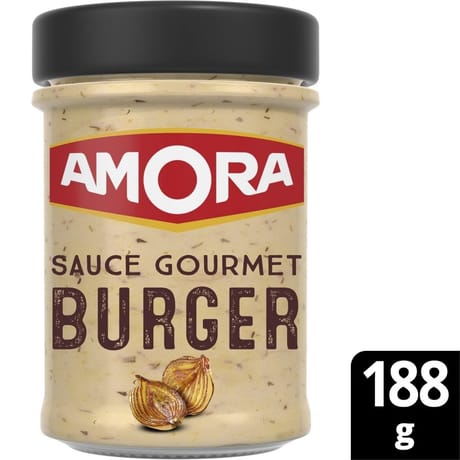 Amora sauce burger aux oignons caramélisés 188g