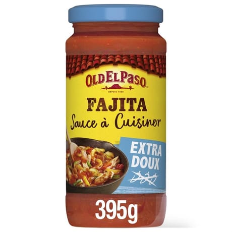 Old el paso sauce à cuisiner pour fajitas extra doux 395g