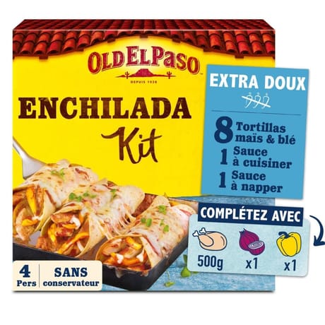 Old el paso kit enchilada sans piment 585g